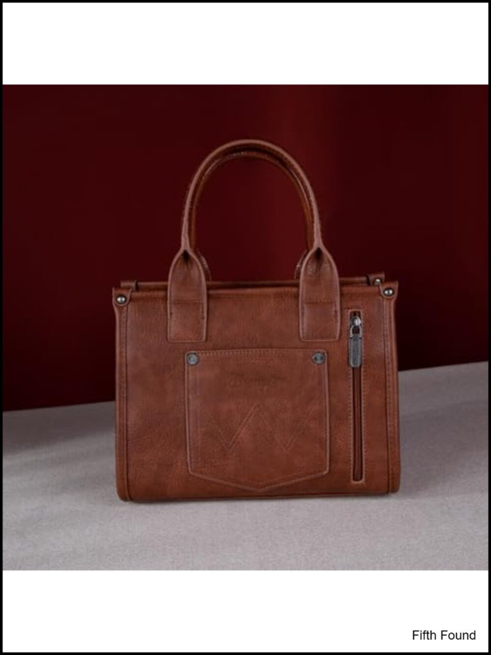 Crocodile Pattern Whipstitch Western Tote Satchel Top Handle Crossbody - Picture 4 of 6